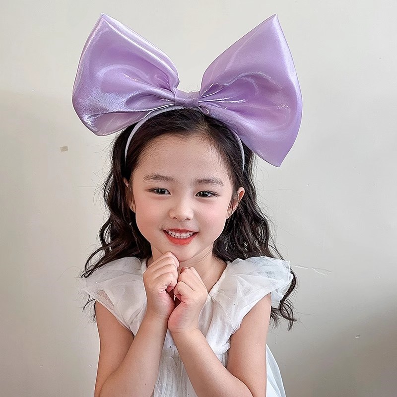 2025新款小女孩儿童节大蝴蝶结发箍女童可爱城堡头饰森系头箍发饰