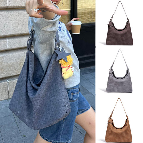 编织包小众设计大容量通勤托特包