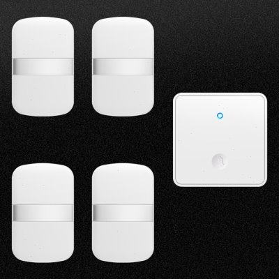 无线门铃电子门铃家用远距离免插电自发电呼叫器一拖四86大按钮