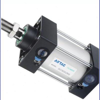 亚德客铝合金标准气缸SC32/40/50/63/80/100X25X50X75X100X1000