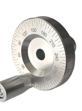 SL63-10旋转手轮手轮手柄带摇把带刻度铝合金手轮