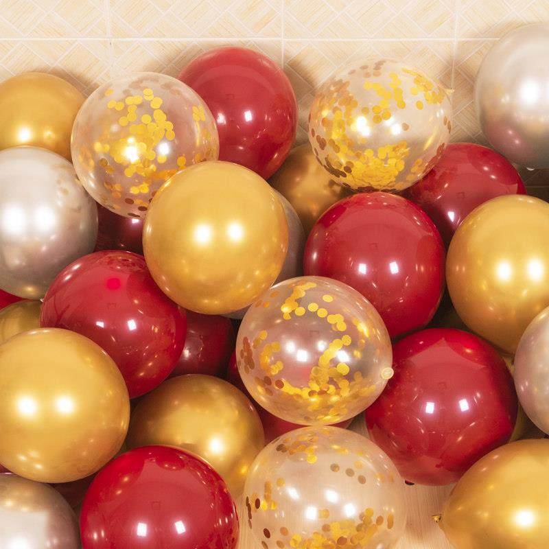 双层气球金属色气球石榴红气球喜字生日年会布置幼儿园开学布置装,节庆用品/礼品,气球,淘宝优惠券,粉丝福利购,淘宝优惠卷