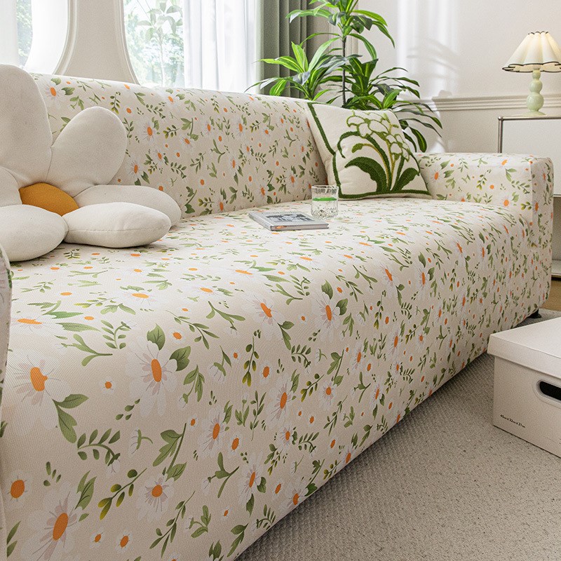 夏季冰丝沙发套全包套新款2025小清新沙发套罩全包型凉席坐垫罩笠