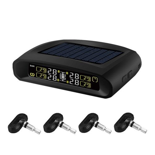汽车胎压监测器TPMS内置外置无线太阳能压力传感器胎压检测监控仪
