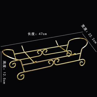 高档盘子客厅玻璃果盘 KTV水果盘客厅创意水果拼盘带架子欧式 酒吧