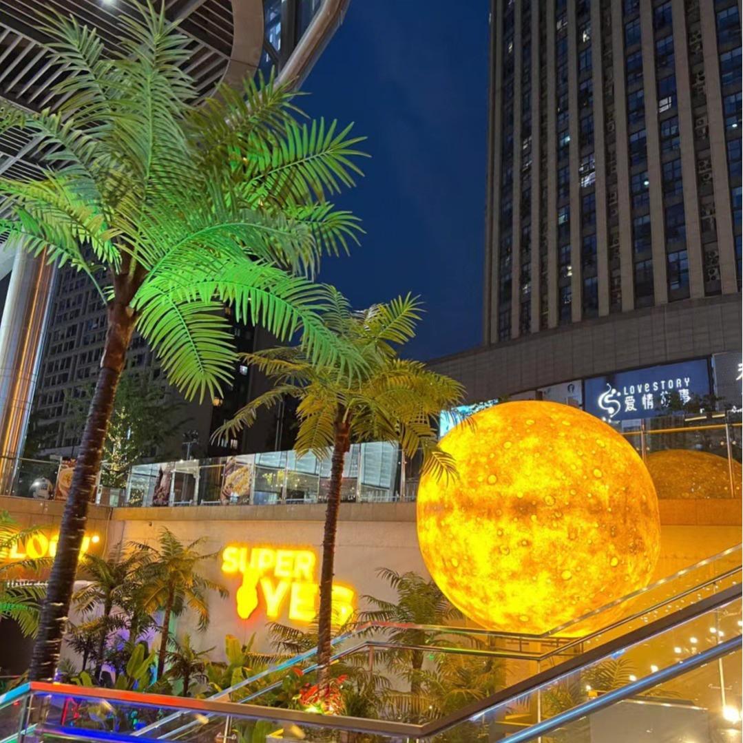 绿植装饰酒吧办公室装饰仿生室内景观地排假绿植组合仿真绿植造景图片