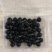 木质图钉复古风软木板照片墙留言毛毡板装 饰创意木制图钉50枚