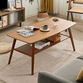 日式 简约茶几客厅家用小户型茶桌北欧现代喝茶简易茶台楠竹矮桌子