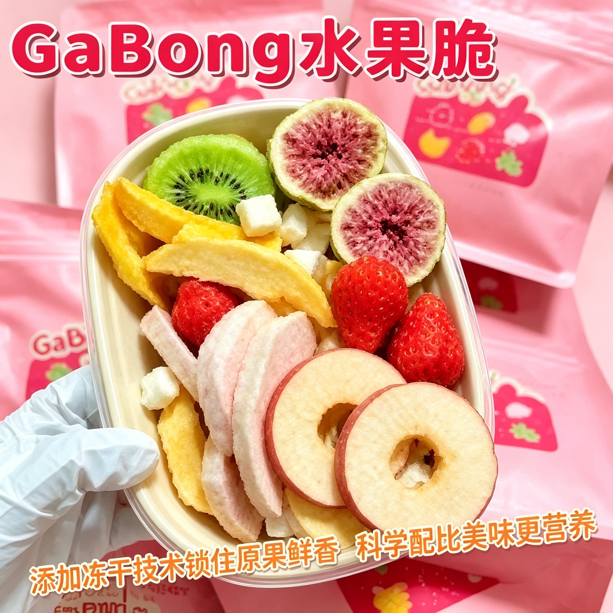 【巨巨巨好吃】冻干水果脆一根香蕉组合多种水果混合DF冻干零食