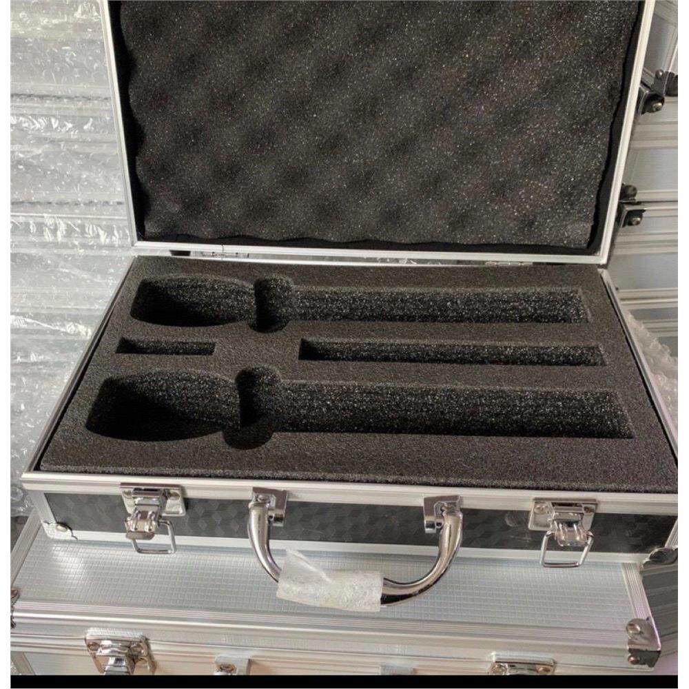 无线 线2祇麦克风铝箱 两支装话筒铝箱保护箱 话筒小盒子KTV包房