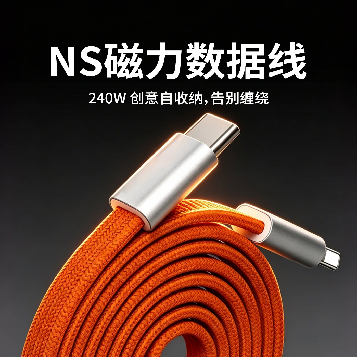 ZEEVANS稚蜂NS磁力充电手机数据线