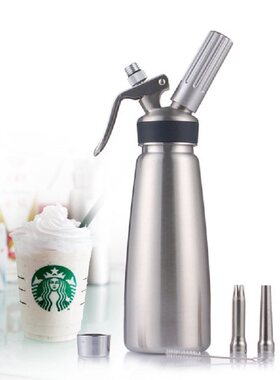 奶油枪商用不锈钢奶油打发器花式咖啡奶茶星冰乐冰激凌裱花奶油抢