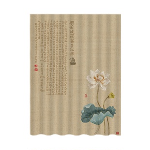 帘子 佛龛遮挡帘家用免打孔魔术贴门帘菩萨佛像防尘挂帘供桌自粘式