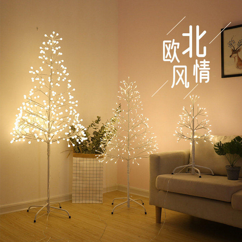 LED发光树萤火虫灯房间森