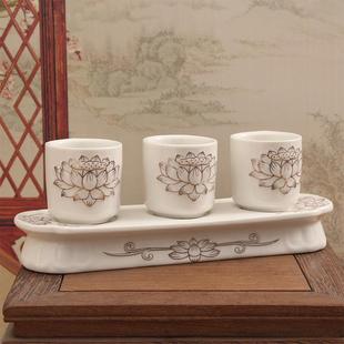 供杯茶杯供仙家水杯仙家用的堂单佛具供佛家用水杯陶瓷仙家用品