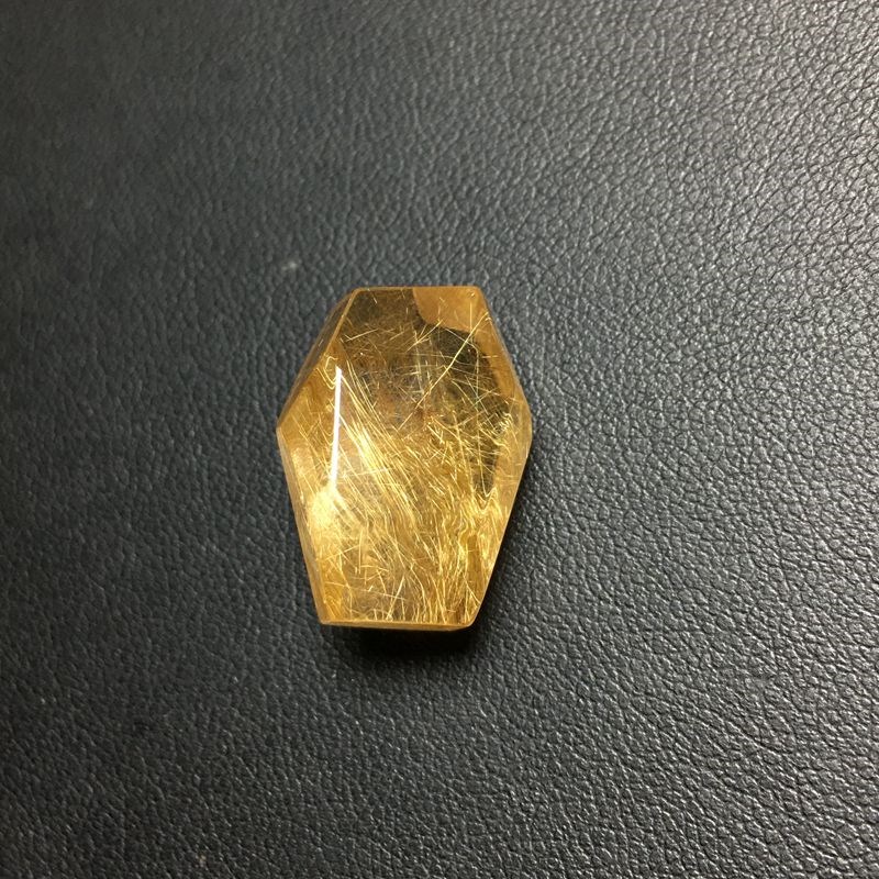 纯天然金发晶钛晶随型珠子可以做吊坠串手链diy已打手链孔 男女款