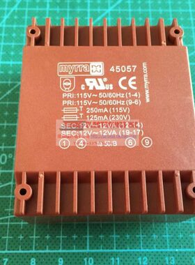 MYRRA 45057 24VA 2x12V 原装进口稳压电源整流 隔离变压器
