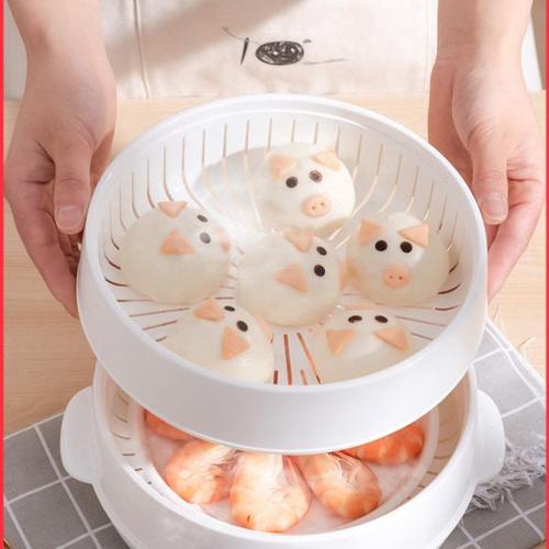 微波炉蒸笼蒸盒热馒头神器多层容器蒸米饭的碗多功能加热专用器皿