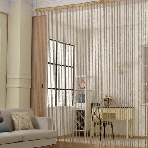 螺纹毛线彩色线帘加粗门帘麻绳隔断帘玄关装饰橱窗遮挡流苏挂帘子