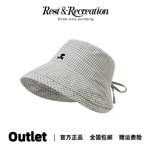Restandrecreation格子渔夫帽子
