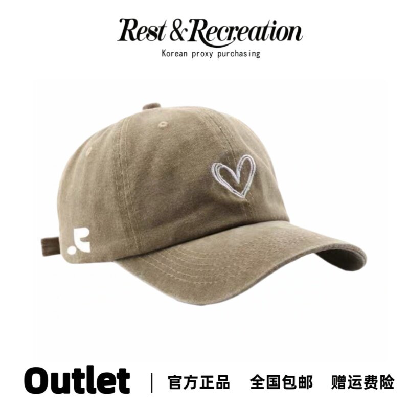 Restandrecreation爱心棒球帽子