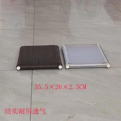 制衣厂员工坐垫通风透气散热悬空软管编织上班凉席藤条专用椅子垫