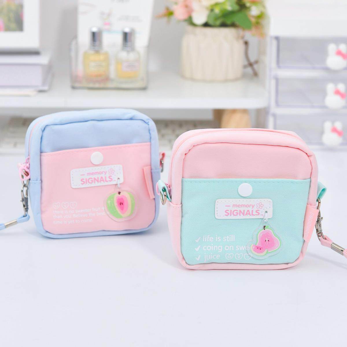 高颜值小巧少女便携创意零钱包收纳袋手拎小包姨妈卫生巾月事包zy