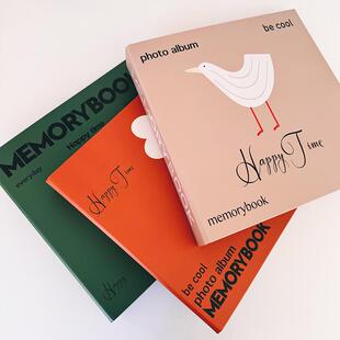 memobox儿童复古合集相册插页式3寸6寸宝宝纪念大容量成长记录册