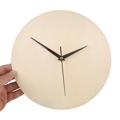 DIY手工时钟老树钟面表盘教学辅助空白圆板绘画创意纯白色墙壁时