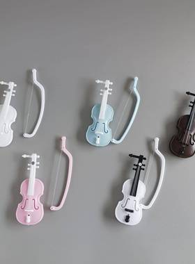 彷真微缩模型小提琴钢琴扮家家酒场景模型diy奶油胶摆件桌面配饰