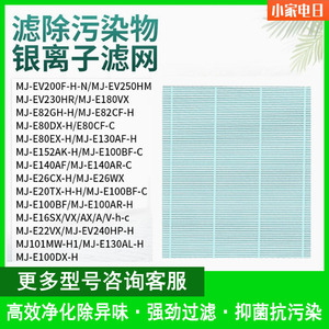 适配三菱除湿机MJ-E82CF/GH-H银离子过滤网抽湿机滤芯E140AF/AR-C