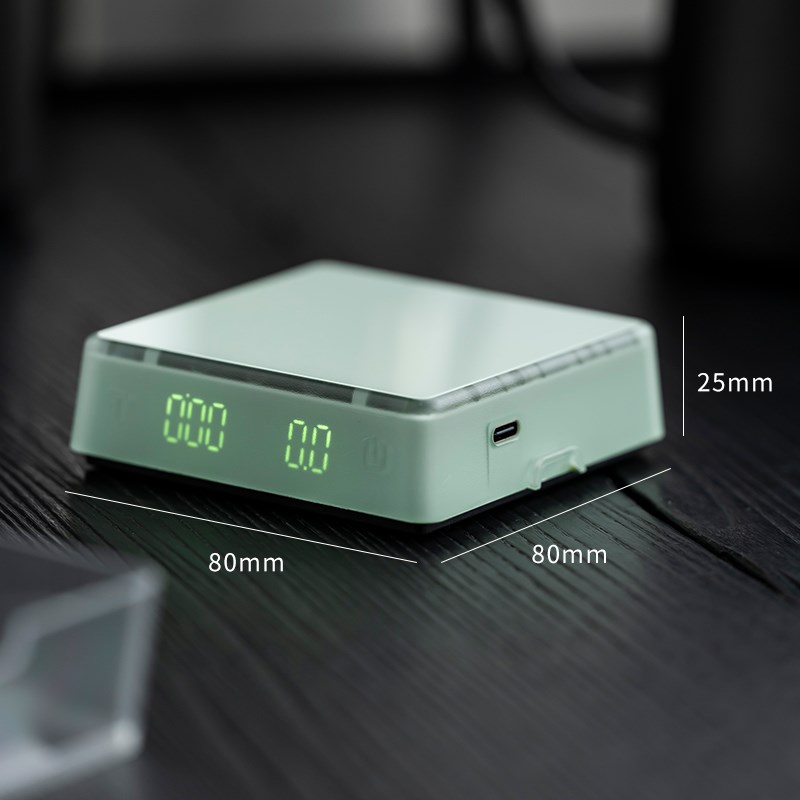 壹方电子秤咖啡计时电子称充电款称茶器小型茶Q叶秤咖啡豆专用克