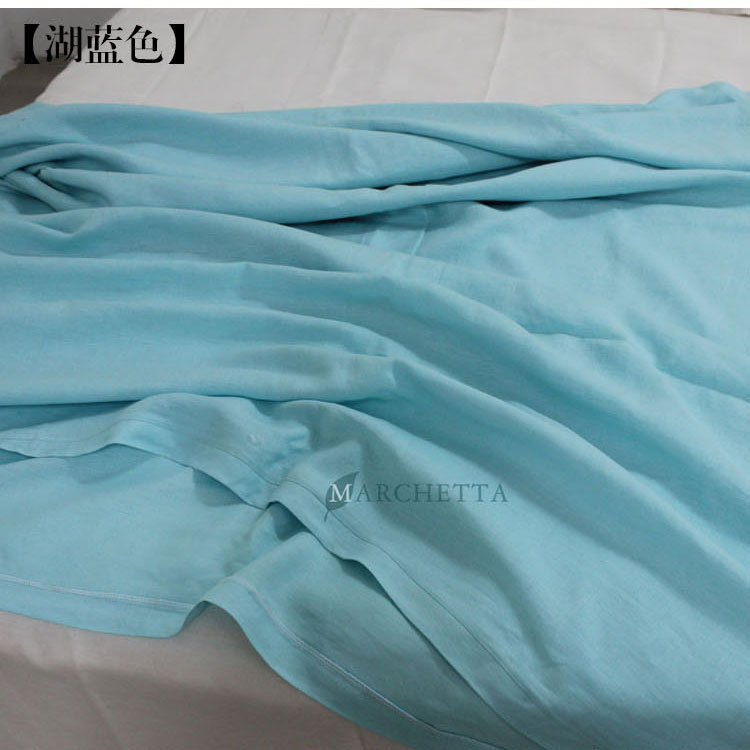 法国雨露麻纯亚麻枕套单件纯色48*74单人枕套凉爽舒适.(一对价)