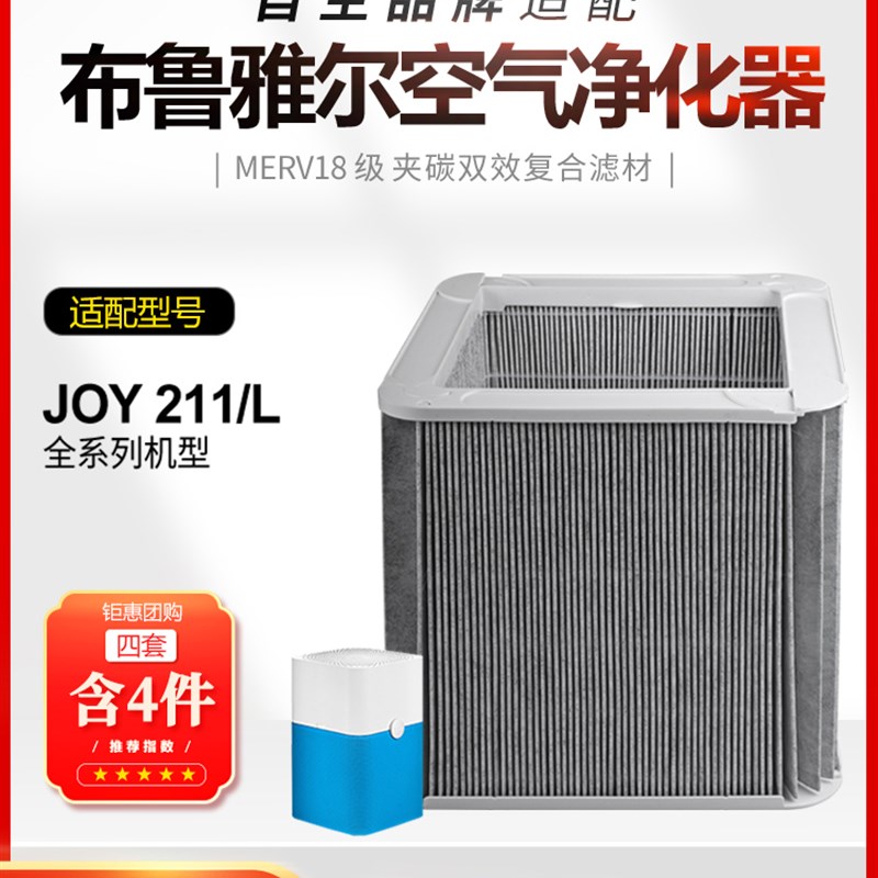适配blueair布鲁雅尔空气净化器粒子滤网JOY/2Z11过滤芯