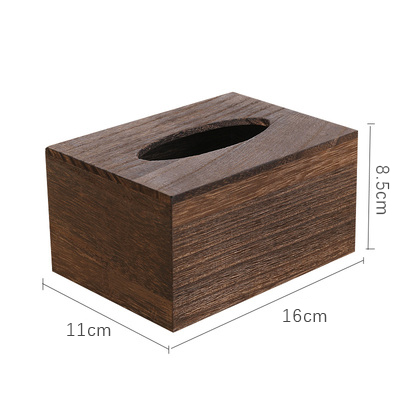 简约创意实木客厅家用抽纸盒餐纸盒E中式茶几桌面纸巾盒车载厕所