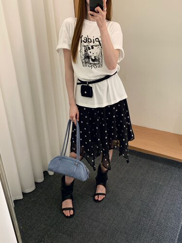 非真实价格：韩国Chic气质温柔小女人设计感时髦休闲短袖T恤