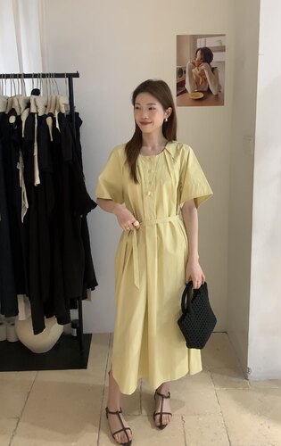 非真实价格：韩国Chic气质温柔小女人设计感时髦休闲连衣裙