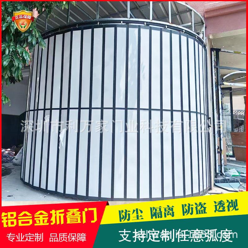铝合金折叠门推拉门无下轨商铺隔断门平开门新中式卫生间门双开门
