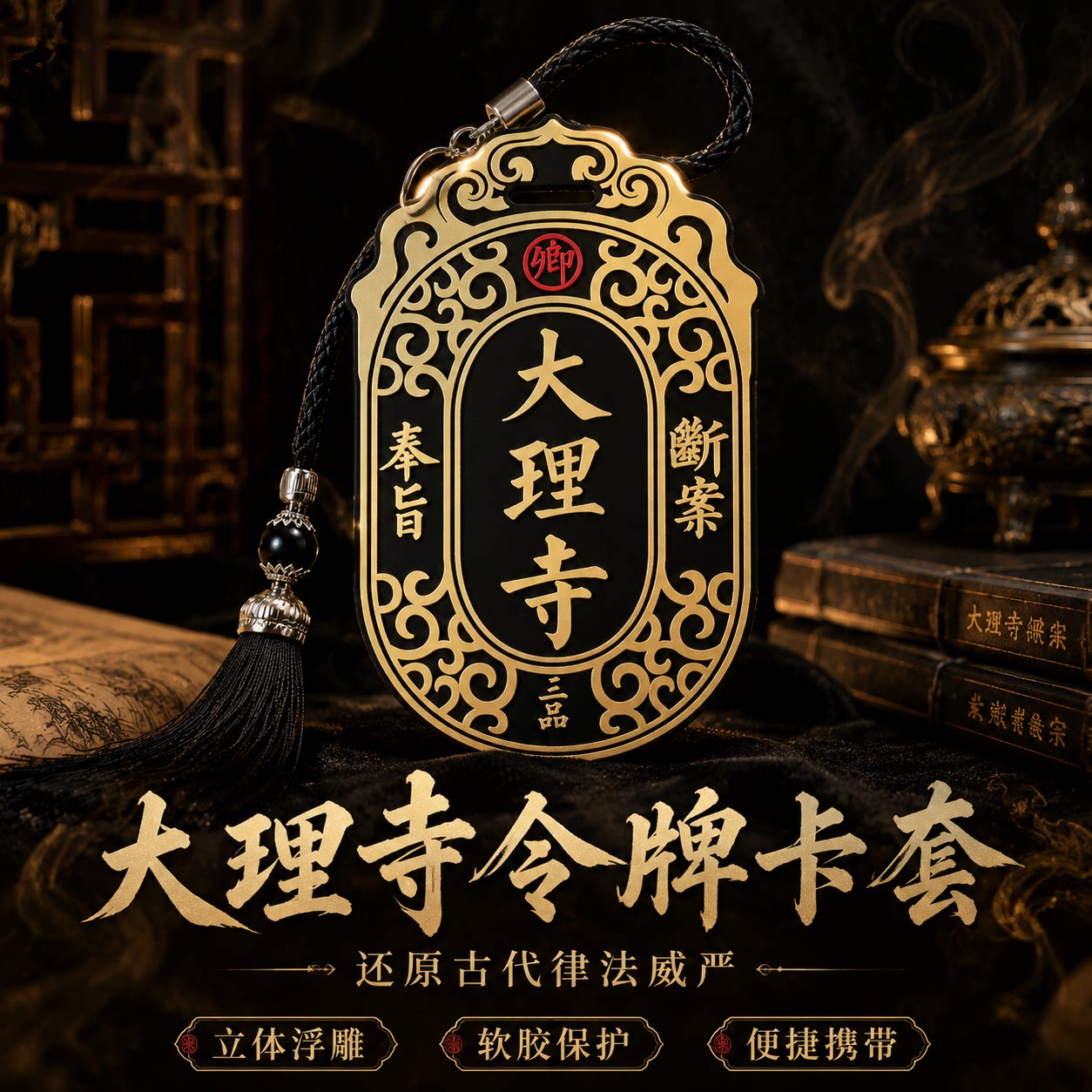 大理寺令牌卡套创意奉旨断图片