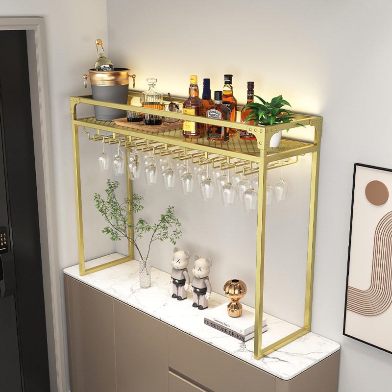 桌面置物架吧台厨房酒架酒杯架y倒挂红酒杯架收纳架高脚杯架吊杯