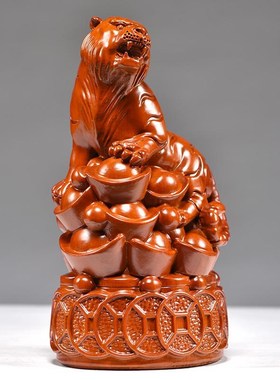 花梨木雕刻猴子摆件生肖猴实木质灵猴献桃办公装饰送礼红木工艺品