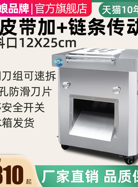 大型商用多功能电动切肉机切A片切丝切丁铁炼条带动切整鱼块