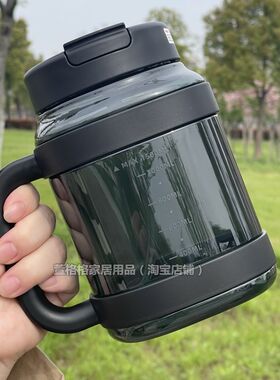 新款打工人水杯大容量塑料男夏天大号墩墩桶2000毫升吨吨桶大水壶