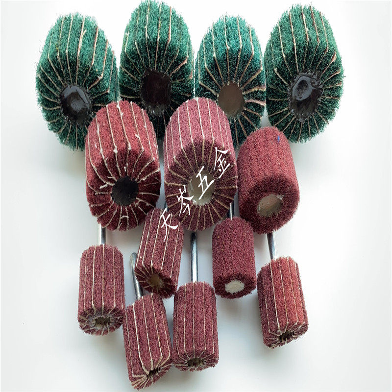 百洁布磨头6mm柄夹砂尼龙纤维磨头打磨抛光除锈飞翼不锈钢拉丝轮,五金/工具,其他机械五金,淘宝优惠券,粉丝福利购,淘宝优惠卷