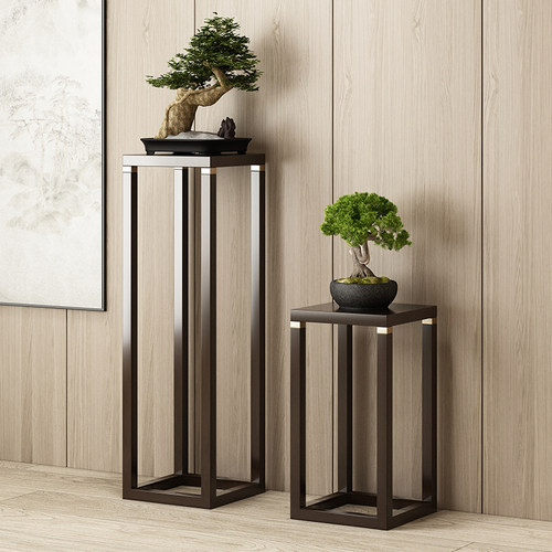 花架子客厅落地式实木花s盆架室内植物摆放架中式摆件置物架阳台