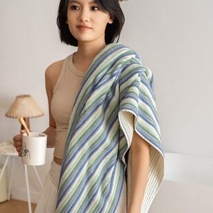 春日降至纯棉流苏浴巾女款韩系2025新款全棉吸水不掉毛裹巾情侣