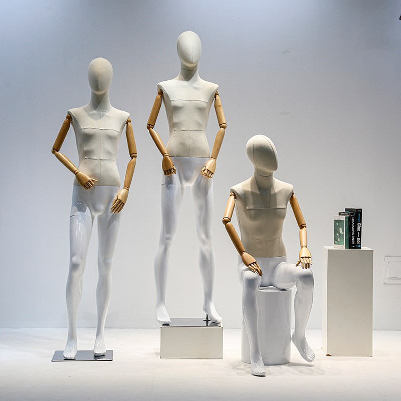 韩版服装店全身人体包布男模特架子服装店橱窗模特道具展示架