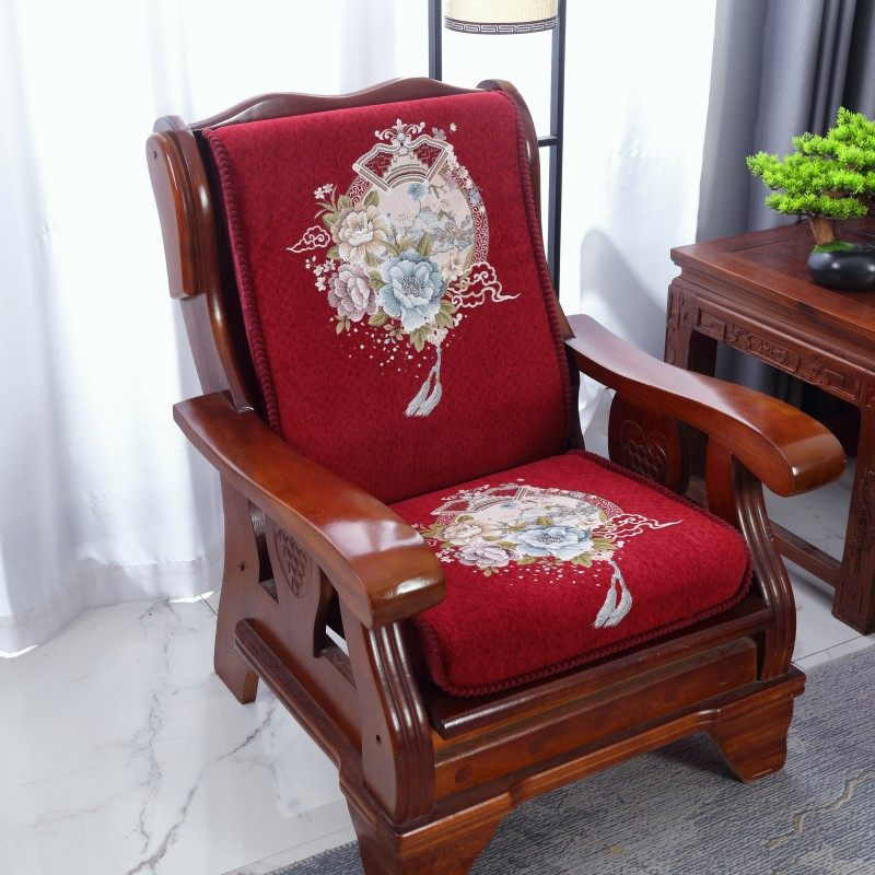 老式实木沙发坐垫单人一体垫子红木椅子靠垫春秋椅靠背硬海绵座垫