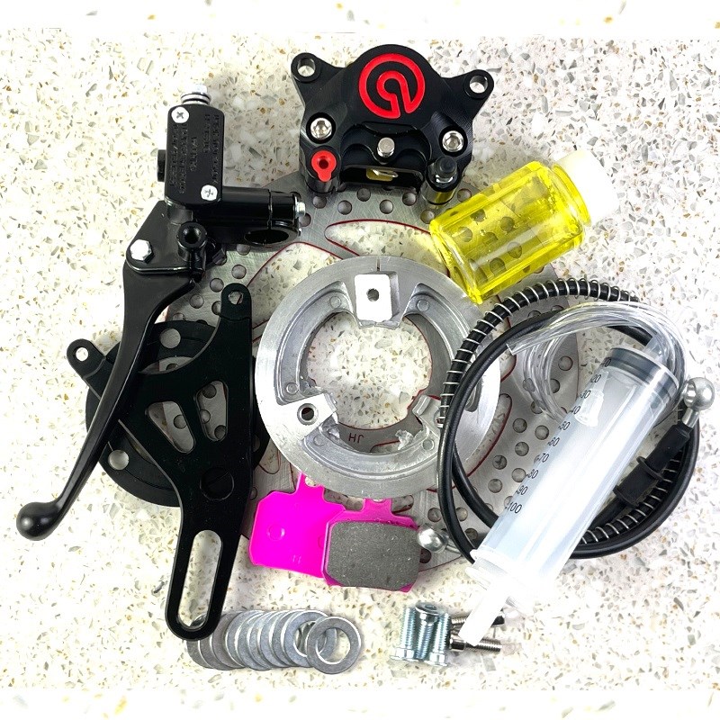 九号鼓刹改碟刹N70E/80C小螃蟹套装龟王战速电动车卡钳后碟刹改装