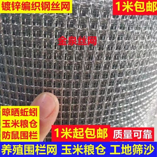 防老鼠铁丝网镀锌钢丝网防玉米粒养殖鸡鸭鹅漏粪围栏网玉米粮仓网